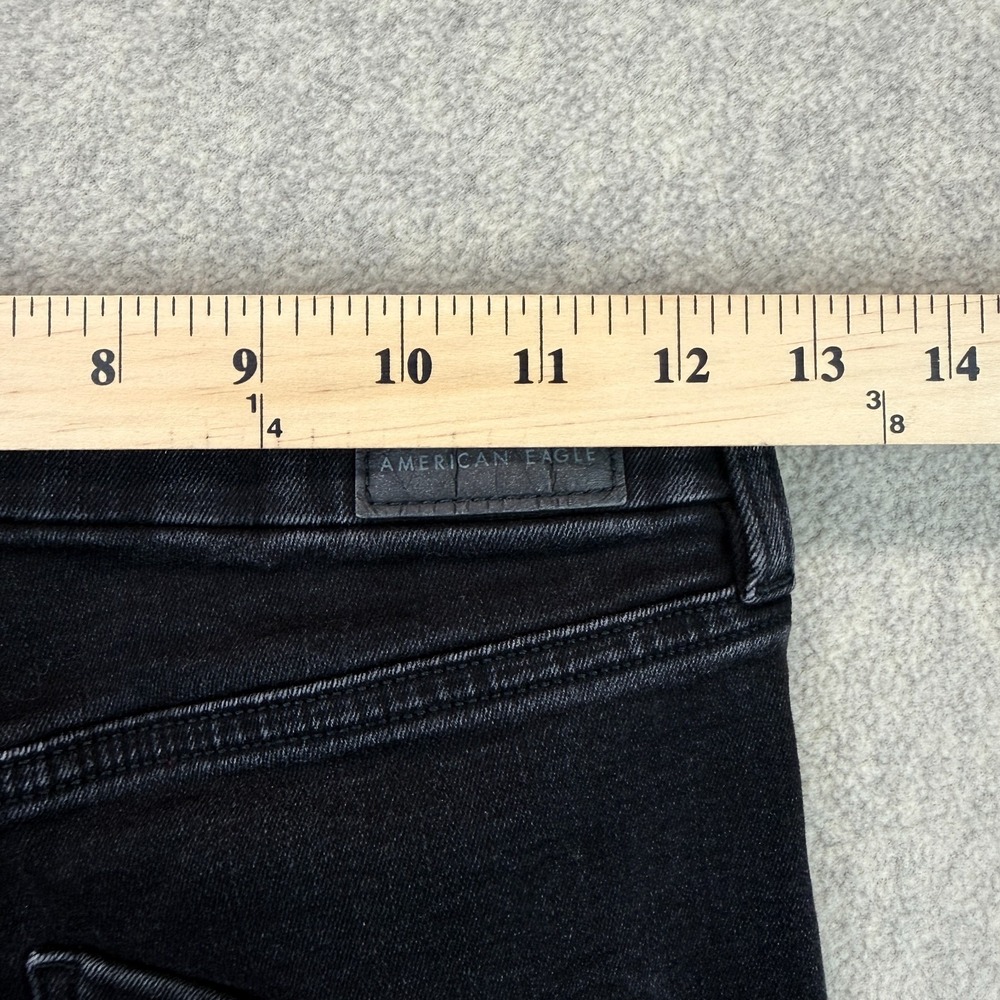 American Eagle Outfitters Womens Skinny Jeans Black Next Level Stretch Denim 4 - Picture 5 of 7